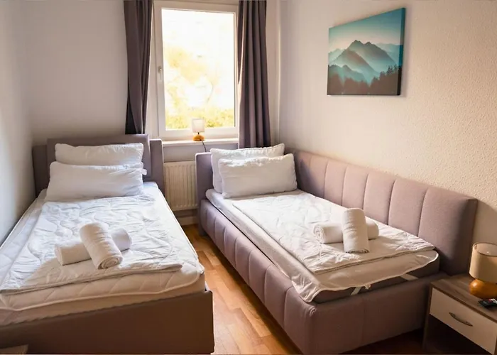 Modernes 5-personen Mit Kostenlosen Parkplaetzen, Boxspringbetten, Wlan, 3x Tv, Vollausgestatteter Kueche